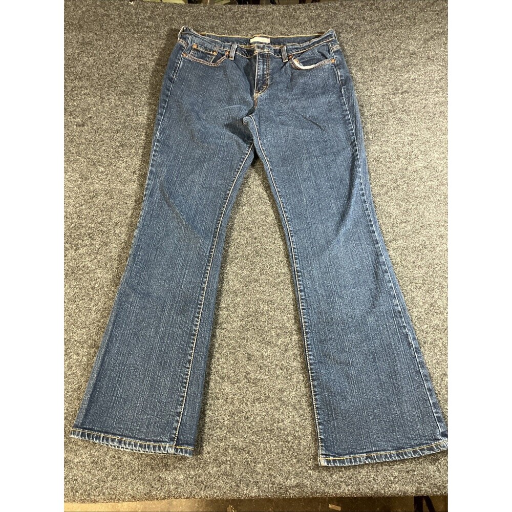 Vtg 2007 Levis 515 Bootcut Jeans Womens 12M Stretch Blue Denim Medium Wash Y2K